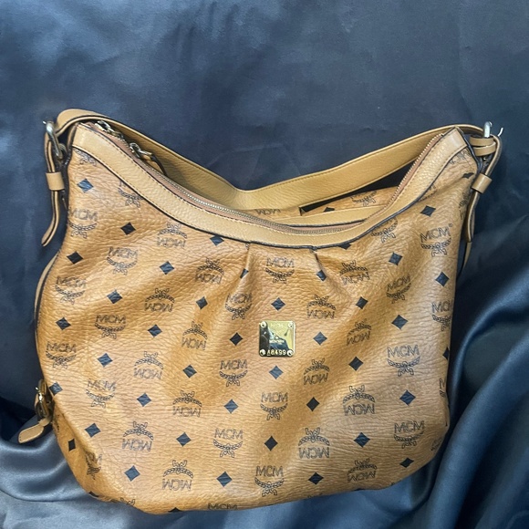 MCM Handbags - MCM  Cognac Leather Crossbody
